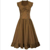 Robe Longue Steampunk Marron