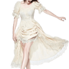 Robe Victorienne Blanc Cassé