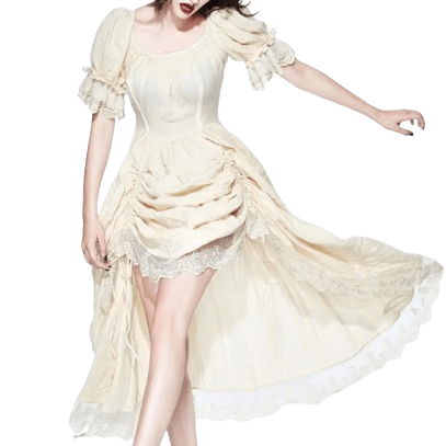 Robe Victorienne Blanc Cassé