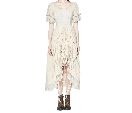 Robe Victorienne Blanc Cassé