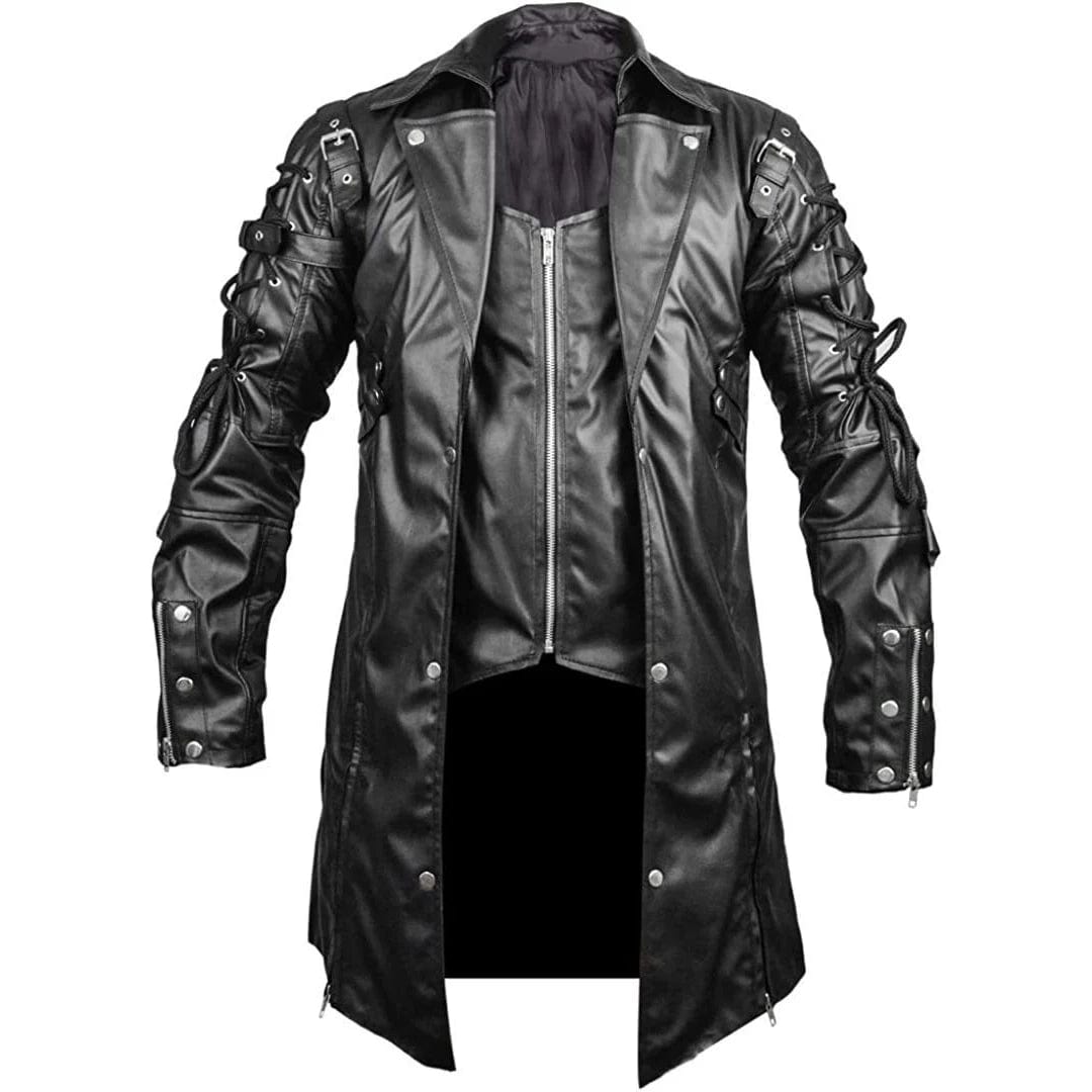 Veste Cuir Gothique Homme